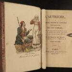 1821 AUSTRIA 1ed Customs Austrian Culture Dress Costumes Serres Voyages NAPOLEON