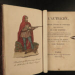 1821 AUSTRIA 1ed Customs Austrian Culture Dress Costumes Serres Voyages NAPOLEON