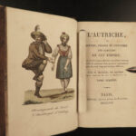 1821 1ed AUSTRIA Customs Austrian Culture Dress Costumes Serres Voyages NAPOLEON