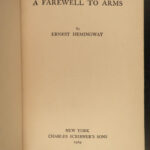 1929 Hemingway 1st/1st Farewell to Arms World War I Military Romance CLASSIC