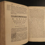 1585 Greece Attic Nights Noctes Atticae ROME Greek Philosophy Aulus Gellius