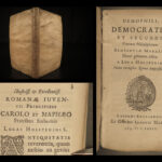1639 GREEK Philosophy Demophilus Philostratus Democrates Latin Lucas Holstenius