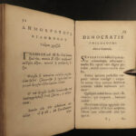 1639 GREEK Philosophy Demophilus Philostratus Democrates Latin Lucas Holstenius