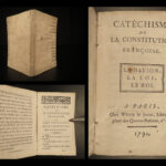 1791 1ed French Constitution Catechism French Revolution France Nyon Paris