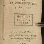 1791 1ed French Constitution Catechism French Revolution France Nyon Paris