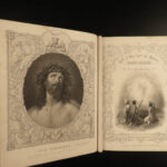 1870 Life of Jesus Christ Fleetwood Bible ART Miracles Jerusalem Ramsey Family