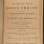 1870 Life of Jesus Christ Fleetwood Bible ART Miracles Jerusalem Ramsey Family