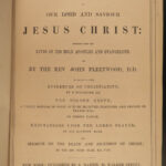1870 Life of Jesus Christ Fleetwood Bible ART Miracles Jerusalem Ramsey Family