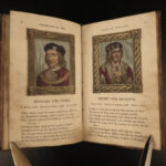 1823 1st ed Portraits of Kings of England Color Illustrated Henry VIII Edward IV
