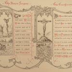 1884 BEAUTIFUL Christian Symbols Illustrated Paradise Lost Jesus Bible ART
