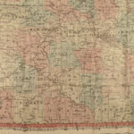 1888 HUGE Colton MAP of ARKANSAS Geography Atlas Little Rock 28x34in Mitchell