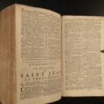1772 HUGUENOT French BIBLE Protestant David Martin Geneva Basel Pierre Roques