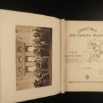 1894 Great Men Famous Women 1ed Lincoln Washington Darwin Edison Newton Homer