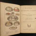 1887 Jewry Everyday Cookery Cooking Food Illustrated Baking Recipes Wine Warne