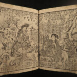 1862 Japanese Shaka Hassou Buddha Gods Demons Samurai Illustrated Mantei Oga