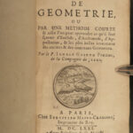 1671 1ed Elements Geometry French Mathematics Science Arithmetic Euclid Pardies