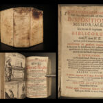 1707 1ed Kromayer German Bible & Commentary & Scripture Memory Concordance RARE