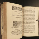 1669 John Sleidan Four Empires GREECE Rome Babylon Persia Key of History Horn