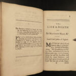 1682 LAW 1ed Life of Matthew Hale England English Civil War Dissenters Burnett