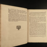 1719 Elements of BOTANY Joseph Tournefort Herbariae PLANTS Flowers Herbal