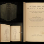 1898 FAMED William Osler Principles & Practice of Medicine Surgery Health
