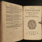 1684 Works of MOLIERE French Literature English Misanthrope Tartuffe Don Juan 5v