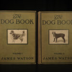 1906 The DOG Book by James Watson Bulldogs St Bernard Poodles Veterinary Canine