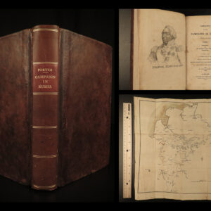 1815 Campaign in Russia French Napoleon Invasion Scottish Ker Porter MAP Moscow