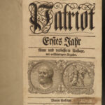 1765 1st Der Patriot German Patriotic Journal Hamburg Germany Richey 3v SET