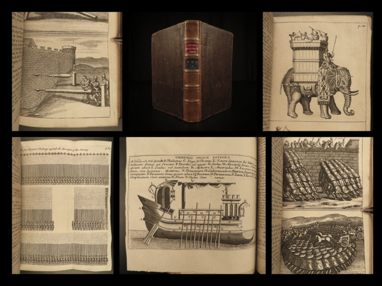 Image of 1699 Ancient GREECE War Elephants Chariots Greek Mythology Achilles John Potter