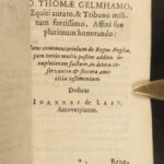 1641 Constitutional LAW De Republica Anglorum Smith England Government Elzevier