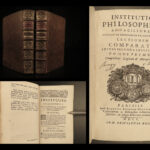 1700 Cartesian Science Astronomy Optics Metaphysics Logic 2v Pourchot Philosophy