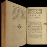 1760 John LOCKE on Education of Children Philosophy Coste French Laussane 2v SET