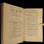 1760 John LOCKE on Education of Children Philosophy Coste French Laussane 2v SET