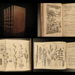 1764 1ed Agriculture English Farming Museum Rusticum Botany Plants Commerce 4v