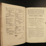 1783 Marine Vocabulary Lescallier Navigation SHIPS Voyages Thomas Jefferson RARE