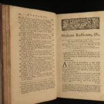 1764 1ed Agriculture English Farming Museum Rusticum Botany Plants Commerce 4v