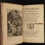 1768 Fleury Historical Catechism Illustrated BIBLE BANNED Prohibited Book Index