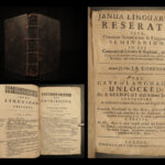 1673 Janua Linguarum CZECH Comenius Linguistics Dictionary ENGLISH & Latin RARE