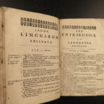 1673 Janua Linguarum CZECH Comenius Linguistics Dictionary ENGLISH & Latin RARE