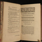 1768 Fleury Historical Catechism Illustrated BIBLE BANNED Prohibited Book Index