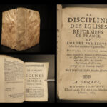 1667 Discipline of Reformed Church HUGUENOT France Calvinism Protestant Huisseau