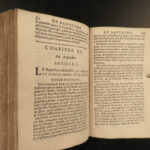 1667 Discipline of Reformed Church HUGUENOT France Calvinism Protestant Huisseau