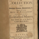 1699 Church of England Documents King William III James I Anglican Sparrow