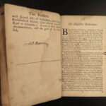 1699 Church of England Documents King William III James I Anglican Sparrow