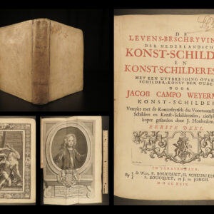 1729 ART 1ed Lives of DUTCH Painters by Weyerman Erasmus PP Rubens Brugghen