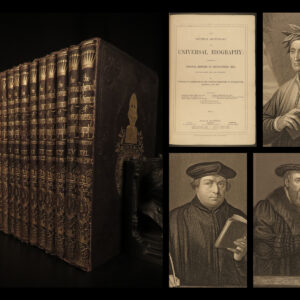 1870 Imperial Dictionary Universal Biography 84 Portraits History Science 14v