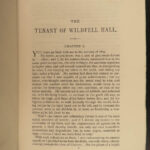 1885 BRONTE Novels Jane Eyre Professor Shirley Feminism Literature Wildfell 5v