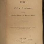 1857 Homes of American Authors Audubon Irving Bryant Emerson Webster Literature