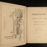 1858 1ed RAILROAD Engineering Permanent Way Coal & Steam Trains Colburn Holley